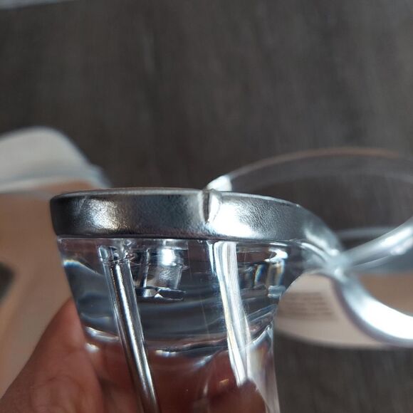 Women's XOXO Verena Dress Sandals Clear Slip On Heels Size 6 - Picture 11 of 11